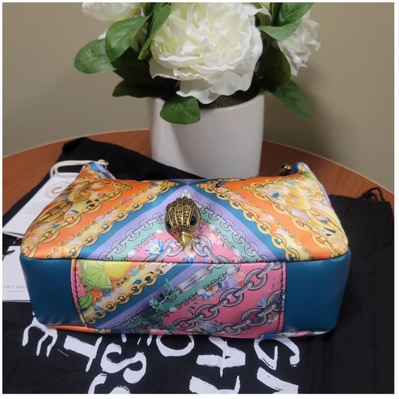 Kurt Geiger London Scarf Print Nylon Shoulder/Crossbody Bag - Picture 10 of 14
